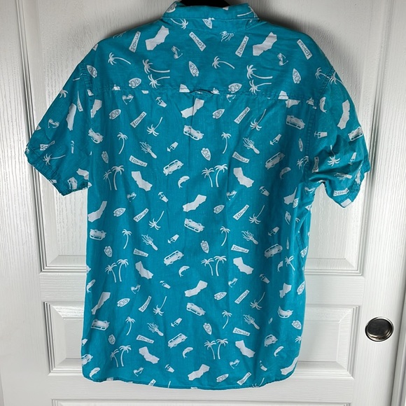 Urban Pipeline Surfer Button Front Shirt Size Large - Picture 5 of 6